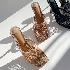 USED Tony Bianco Mesh Heels